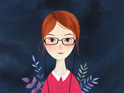 Darcy darcy girl illustration self portrait