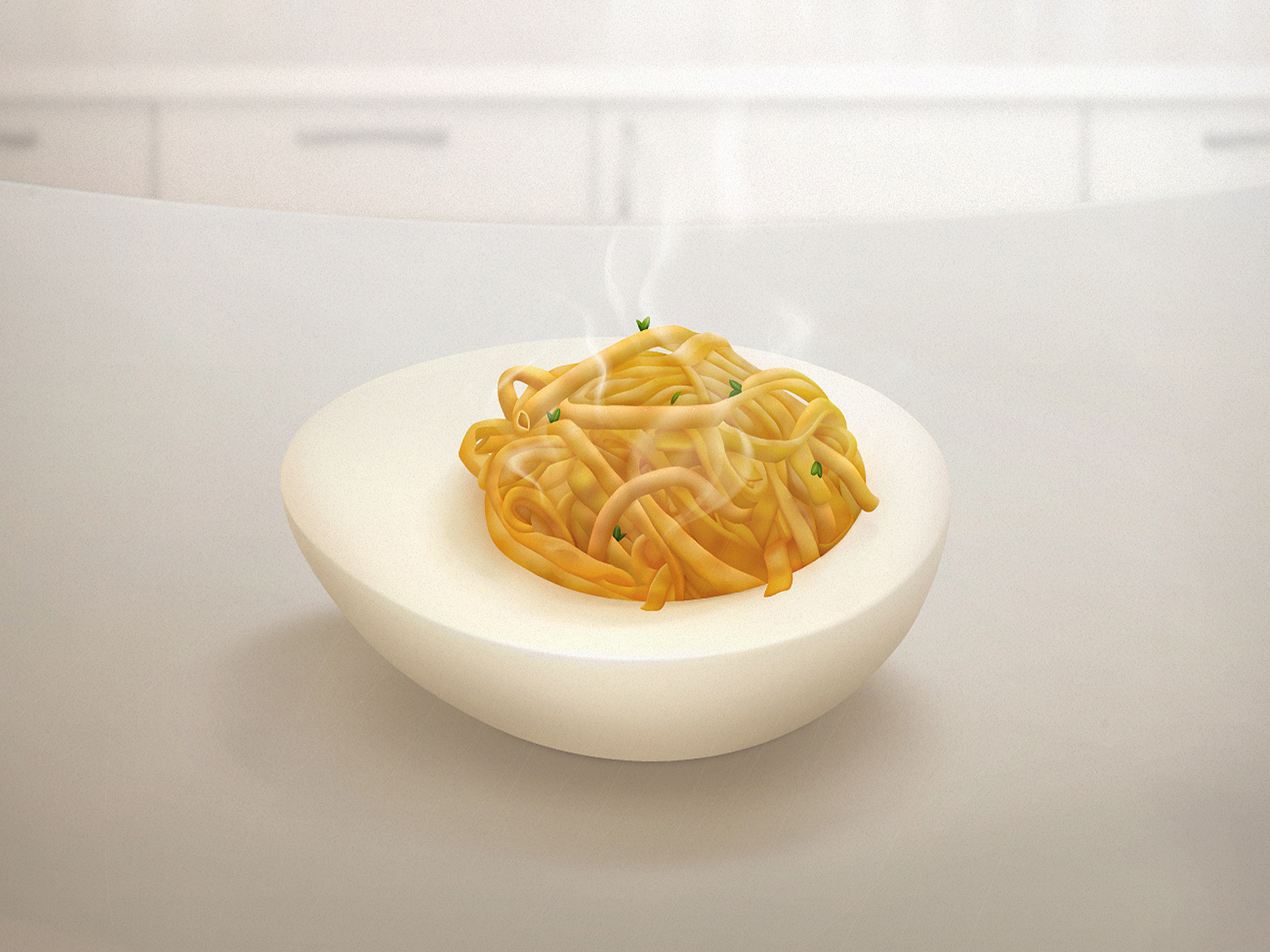 Pasta with Egg ad advertising art composition egg illustration pasta