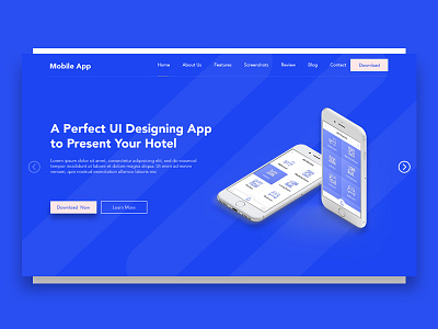 Mobile App Landing page app landing page clean creative app designer99studio ios app landing page mobile app travel app ui ux website design