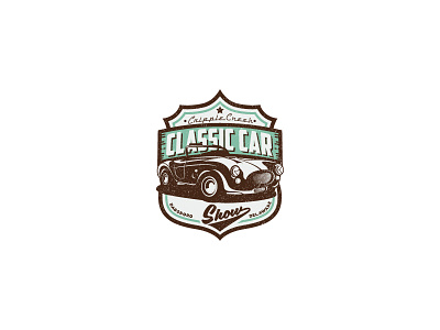 Classic car show badge badge branding car classic illustration logo mark show