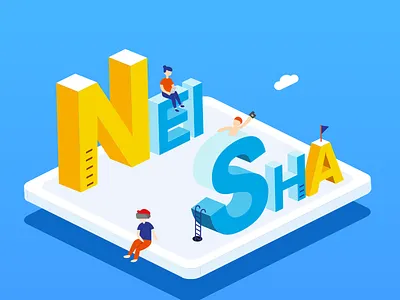 2.5d 小插画 2.5 2.5d 插画 立体