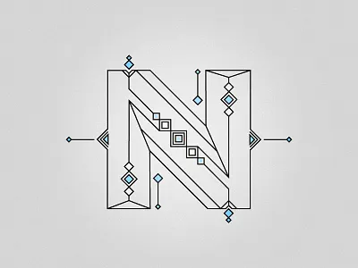 Not the usual 36daysoftype design dropcap graphic illustration letter logo modern retro type typography vector