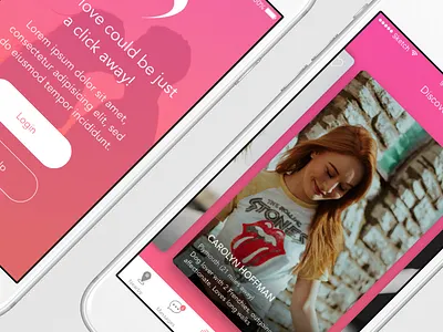 Dating App android mobile design concept ios