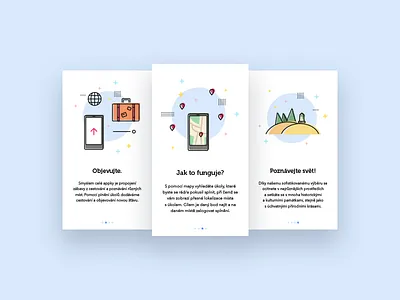 App Onboarding app design flat illustration light onboarding travel typography ui
