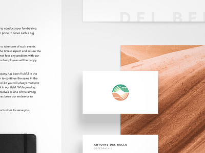 Branding case study branding business card card isometric mockup nature paper shadow stationary