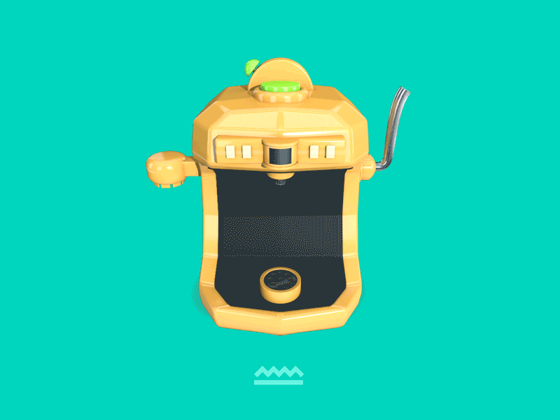 Coffee time 3d c4d coffee happy illustration time