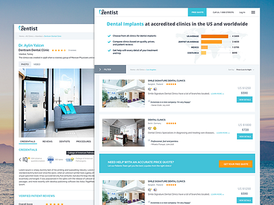 Design website for a dental care platform dental design development doctors hospital identity logo medical travel ui ux website