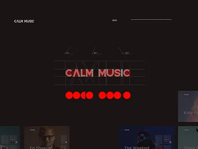 Calm Music Logo font logo