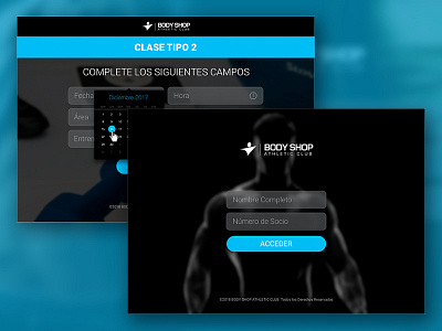 Body Shop Athletic Club body shop clean dominican republic ui design web