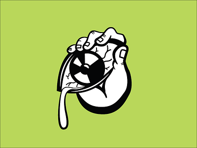 Eye On You band creepy eye hand illustration illustrator music sticker