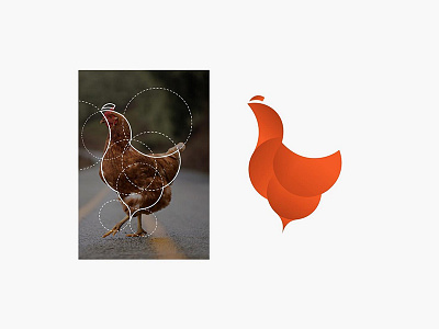 Hen Logo chiken dribbble hen logo
