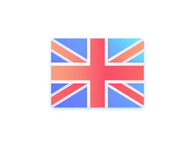English Flag british england flag gradient logo