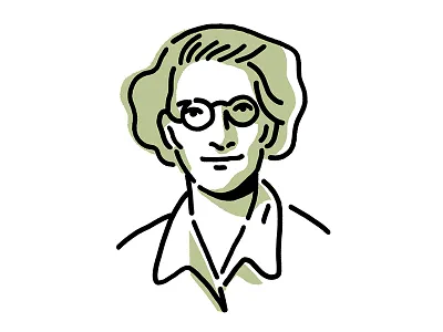 Tilly : Founder of Modern Paleoneurology face history illustration minimal palaeo paleo portrait simple woman