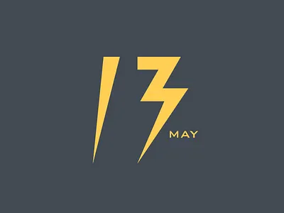 May 13 13 13th date datetypography may number thirteen thirteenth typography