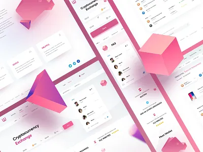 Crypto Wallet bitcoin crupto currency ethereum site ui wallet web