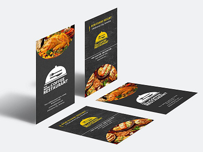 Restaurant Business Card black business card business card mockup clean business card design business card elegant business card food business card hotel business card modern card personal business card restaurant business card restaurant card visiting card