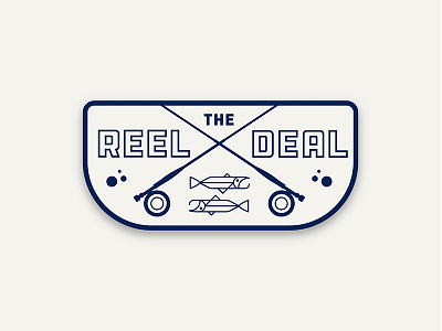 Reel Deal fishing fly fishing icon icon design outdoors patch