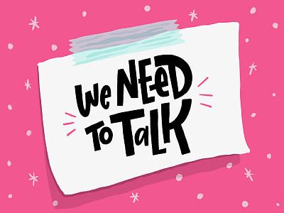 We Need to Talk brush brushes digital digital brushes graphic design hand lettering lettering photoshop brushes ps brushes