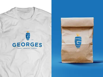George's DC Branding branding king logo design shawarma