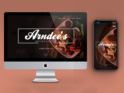 Arndee's Web branding graphic design restaurant