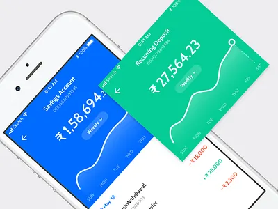 Some more Screens of the Banking app that I am working accounts banking cards financial mobile app ui user experience user interface ux