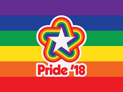 Pride '18 Logotype 1970s bicentennial kabel logo logotype pride