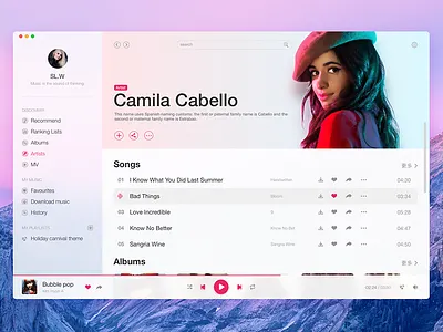 Music Client app music ui