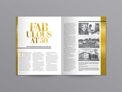 Insights Magazine Feature – Fabulous at 50 article college editorial editorial design education feature layout magazine publication spread