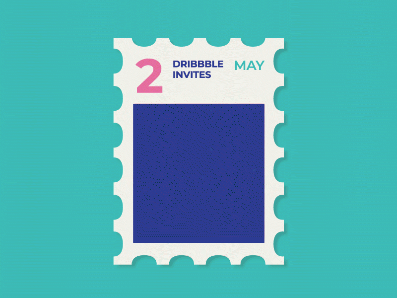 Dribbble Invite alien animation character dribbble invite gif green invitation motion post purple stamp vector