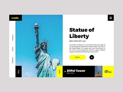 Travel Destinations UI destination landing page tourism tourist ui uiux user interface ux visit web design website