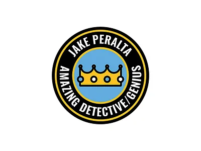 Jake Peralta is an amazing detective/genius badge brooklyn nine nine patch