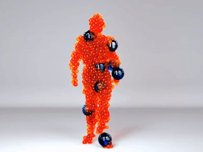 walking 1 3ds animation balls walking