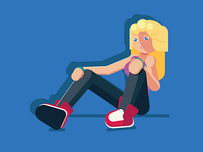 Let's Have a Seat graphic design illustration illustrator woman