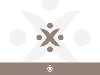 x brown concept design geometry head human humans logo symbol tsverava x