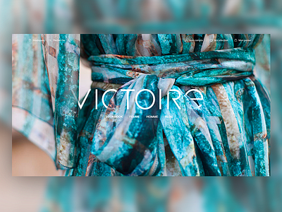 Victoire catalog ecommerce fabric fashion pastel photography shop typography ui ux webdesign website