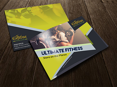 Expose Fitness Centre branding brochure expose fitness catalogue graphic design logo