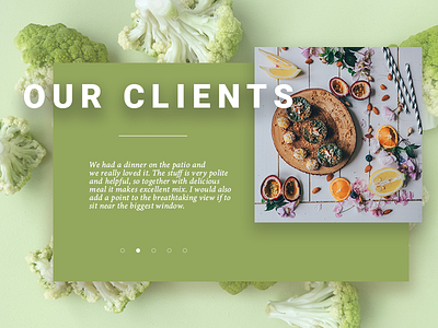 Daily UI #039 - Testimonials 039 daly ui restaurant review testimonials ui design