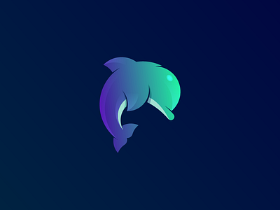 Dolphin Logo | Day 05 blues brand design dolphin fish identity logo sea