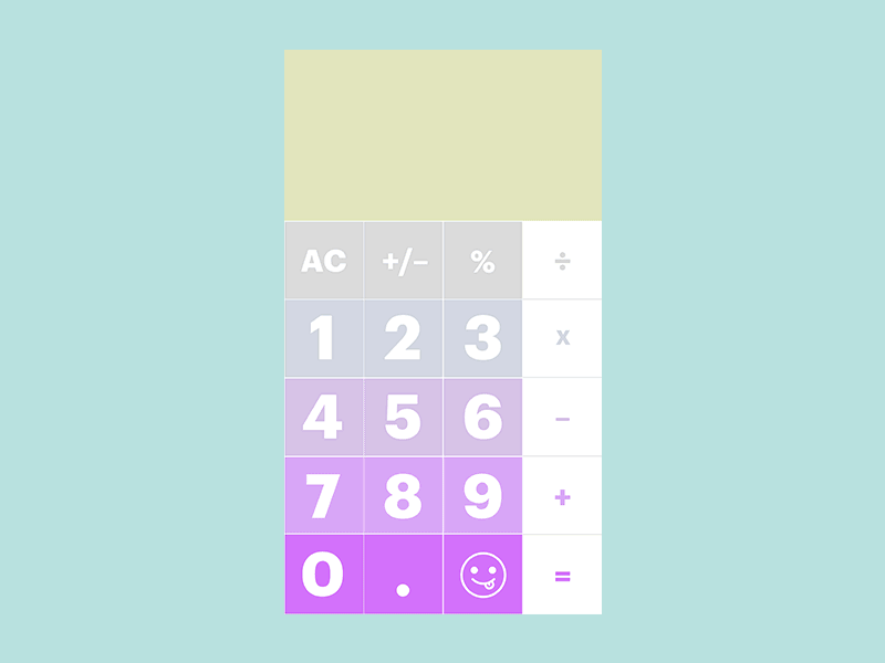 Daily UI Challenge 004 - Calculator app design calculator daily ui daily ui 004 dailyui dailyui004 experience design gradient product design ui challenge uiux user experience