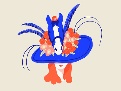 Horse Hat derby hat horse kentucky kentucky derby roses