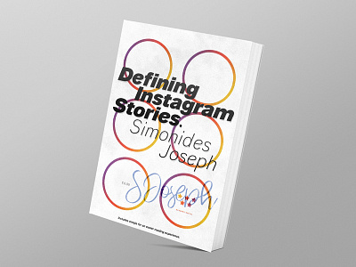 Defining Instagram Stories | Book Cover Design app book cover graphics hardback illustration instagram sharing simple socialmedia stories typography