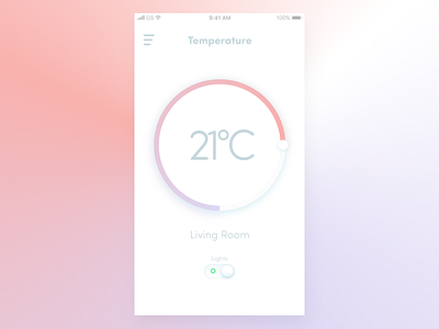 DailyUI #021 Home Monitoring dailyui home monitoring temperature