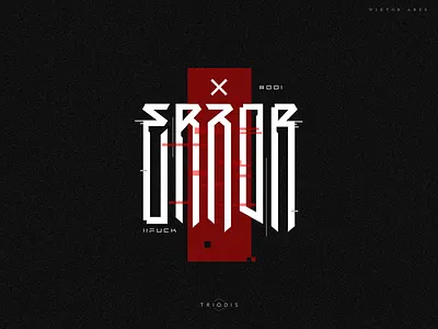 ERROR cyberpunk error game gamelogo high style letterin logo logotype typography