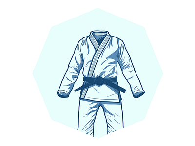 Jiu Jitsu Gi Badge bad