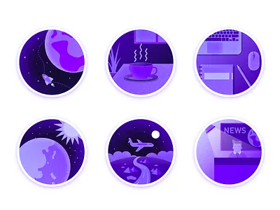 Sleep badge 11 graphic illustration ui