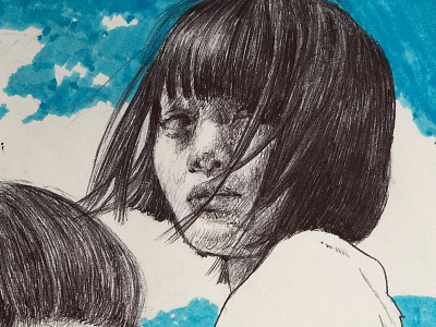 ink sketch art drawing fine art illustration portrait