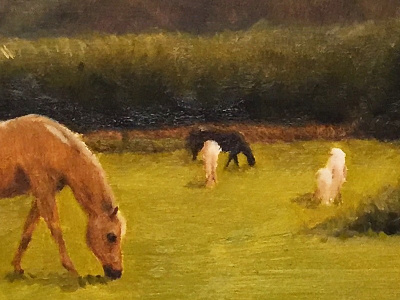 horse landscape art fine art landscape painting