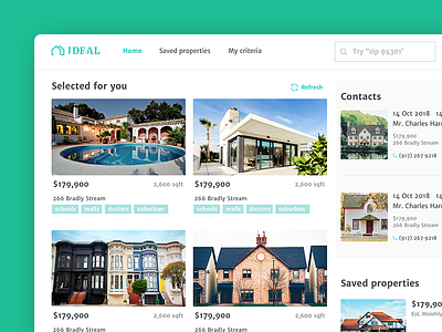 Ideal: The easiest way to find real estate worth investing interface mobile property real estate responsive website