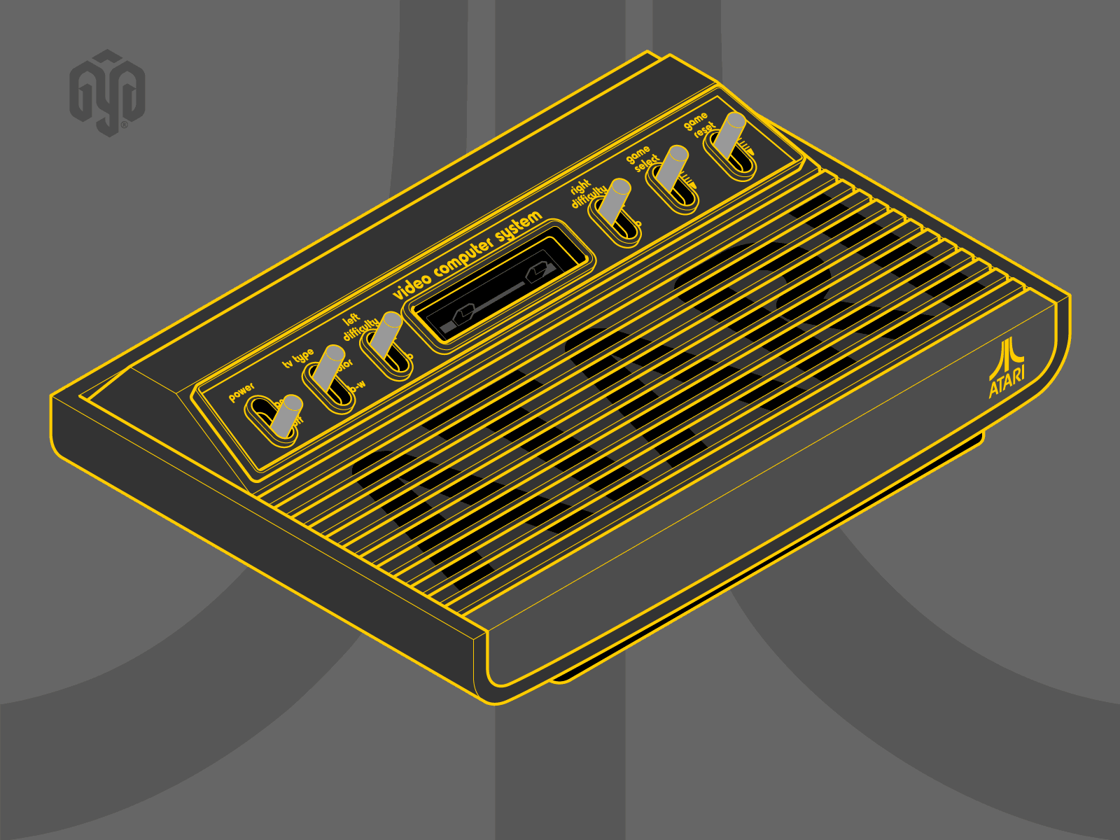 Isometric ATARI 2600 adobe illustrator atari 2600 console diagram engineering visuals fake3d gaming instructional design isometric isometric illustration logo motion graphics oldies retro gamer systematic design technical drawing technical graphics technical illustration vector graphics video game