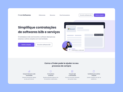 FinderSoftwares | Landing page home page ui ux web webdesign website